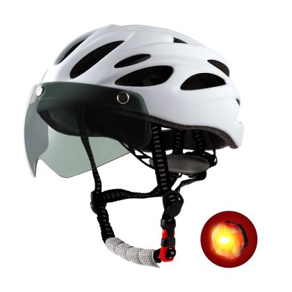 Bike Helmet-Mountain & Road Cycling Helmet, Detachable Magnetic Goggles-55-58CM
